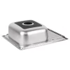 Кухонная мойка WEZER 5848(08) Decor 580x480x180 мм с сифоном