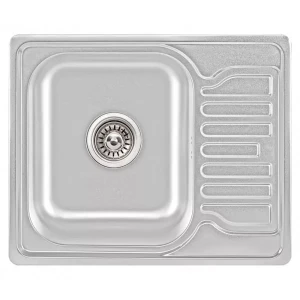 Кухонная мойка WEZER 5848(08) Decor 580x480x180 мм с сифоном