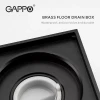 Трап для душа GAPPO G81050-6 100x100 мм вертикальный латунный черный