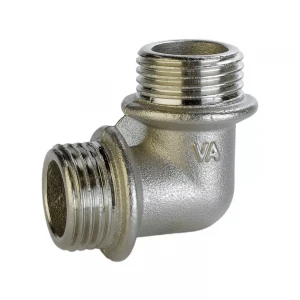 Кутник VLMZ 1/2" ЗЗ нікельований з буртом