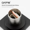 Трап для душа GAPPO G81050-6 100x100 мм вертикальный латунный черный