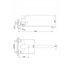Смеситель для ванны FRAP F2214-B хромированный