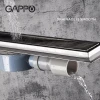 Линейный трап GAPPO G88007-4 70x800 мм из нержавеющей стали под плитку
