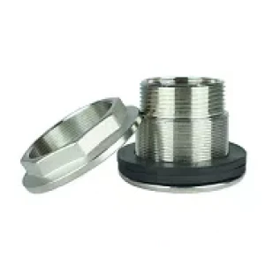 Штуцер сливной VLMZ (L-123) 1 1/2" никелированный для емкости.