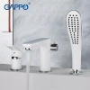 Смеситель для ванны GAPPO G1148 белый/хром на борт.