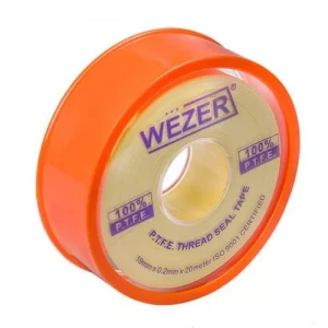 Фум стрічка WEZER PTFE 19x0.2 мм 20 м жовта