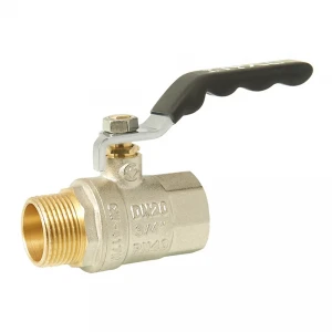 Кран кульовий ITAL PN40 3/4" ВЗ нікельований з ручкою-вентилем
