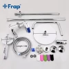 Душевая система FRAP F2434 с поворотным изливом белая/хром, переключатель на лейку