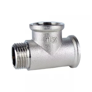 Тройник VLMZ 1/2" ВУЗ никелированный усиленный