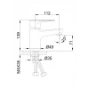Смеситель для умывальника Frap F10702-B хромированный