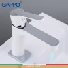 Смеситель для умывальника GAPPO G1002-8 белый/хром