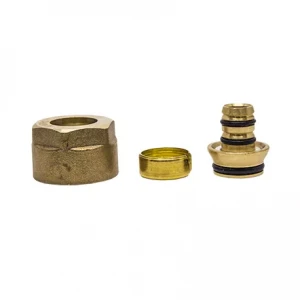 Конектор(Євроконус) латунь (Рex/alu./Pex) (з гумою) 16х2,0x3/4" KARRO (KR1035) {400/40/10}