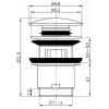 Донный клапан FRAP F62-6 1 1/4" автоматический белый