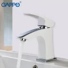 Смеситель для умывальника GAPPO G1007-7 белый/хром