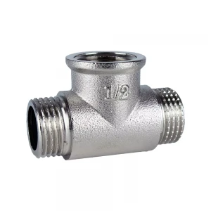 Тройник VLMZ 1/2" СВЗ никелированный усиленный