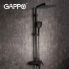 Душевая система GAPPO G2417-60 термостатическая черная с переключателем на лейку