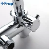Душевая система FRAP F2416 с верхним душем, изливом и воронкой 3 режима хром