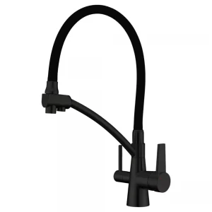 Смеситель для кухни GAPPO G4398-16 с гибким изливом черный