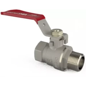 Кран кульовий V&G Optima 1 1/2" ВЗ з червоною ручкою