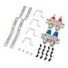 Коллекторный блок ITAL HC1-02 3/4"Ek с расходомерами нержавеющая сталь.