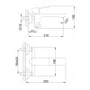 Смеситель для ванны FRAP F3246 хромированный