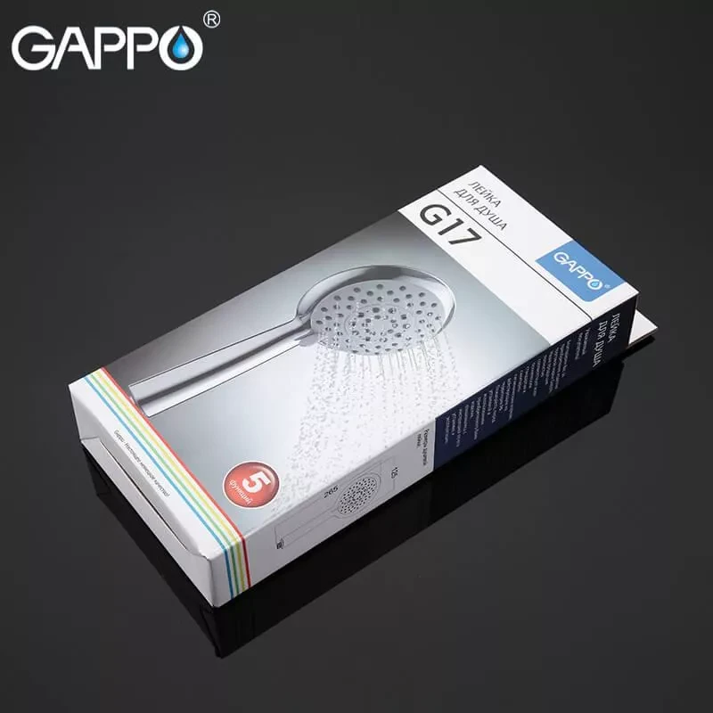 Лійка для душу GAPPO G17 5-режимна хромована