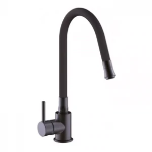 Смеситель для кухни FRAP F40994-6 черный с гибким изливом