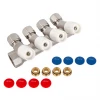 Колектор ITAL 4 вих. нік. 3/4"x16*2 з рег. вентилями+перехід під нг