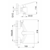 Смеситель для душа FRAP F2058 с гигиенической лейкой белый/хром