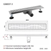 Трап для душа GAPPO G88007-3 70x800 мм нержавеющая сталь
