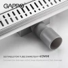Линейный трап для душа GAPPO G83007-3 70x300 мм из нержавеющей стали