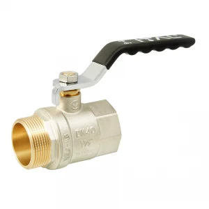 Кран кульовий ITAL PN25 1 1/2" ВЗ нікельований з ручкою-вентилем