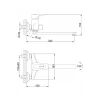 Смеситель для ванны FRAP F22004 хромированный