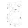 Смеситель для ванны FRAP F3262 черный