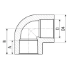 Кутник PPR ITAL 50 мм 90°