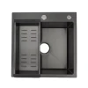 Кухонная мойка GAPPO GS5050-6 500x500 мм накладная из нержавеющей стали с PVD покрытием.