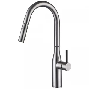 Смеситель для кухни GAPPO G4398-45 с выдвижным изливом сатин, 2 режима