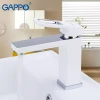 Смеситель для умывальника GAPPO G1017-8 белый/хром