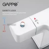 Смеситель для умывальника GAPPO G1007-50 белый/хром