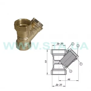 Фільтр сітчастий STA 3/4" муфтовий