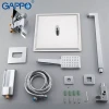 Душевая система GAPPO G7107-20 хромированная с переключателем на лейку 3-функции