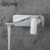 Смеситель для умывальника GAPPO G1048-22 белый/хром