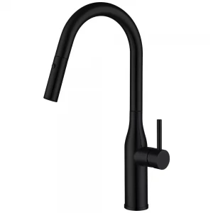 Смеситель для кухни GAPPO G4398-46 с выдвижным изливом, 2 режима, черный