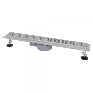 IT03-FT11/800 ITAL Душовий трап 800 мм, поворот. 360, комбін.затвор, Brushed nickel (блістер) {5/1}