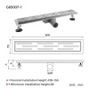 Трап для душа GAPPO G85007-1 70x500 мм из нержавеющей стали