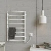 Полотенцесушитель электрический DEFFI Трапеция 500x800 80 Вт белая, правая