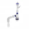Сифон для кухонной мойки KRONO PLAST M-1550 1 1/2" x 40 с увеличенным корпусом и отводом для стиральной машины