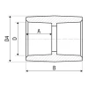 Муфта PP-R ITAL 40 x 40 мм.