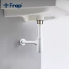 Сифон для раковины FRAP F82-6 белый латунный под донный клапан.