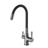 Смеситель для кухни FRAP F4396-15 с гибким изливом под фильтр